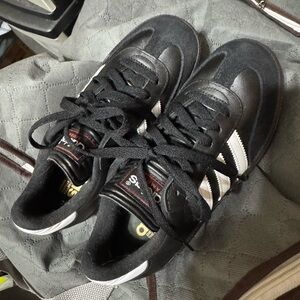 Adidas Classic Black and White Trainers samba